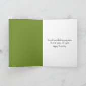 Carte Birthday Mouse Reading a Red Book On a Blanket (Intérieur)