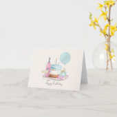 Carte Birthday Party (Fleur jaune)