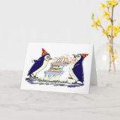 Carte BiRtHdAy PeNgUiN (Fleur jaune)