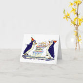 Carte BiRtHdAy PeNgUiN (Fleur jaune)
