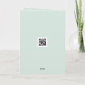 Carte Birthday Pink Orchids On Green Bamboo (Dos)