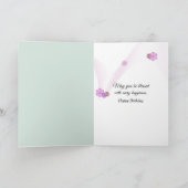 Carte Birthday Pink Orchids On Green Bamboo (Intérieur)