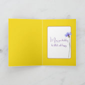 Carte Birthday Robin in a Springtime Garden (Intérieur)