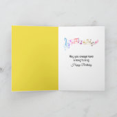 Carte Birthday Robin Singing into a Spring Daffodil (Intérieur)