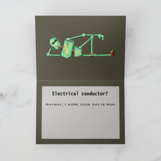 Carte BIRTHDAY ROBOT PUN de Jetpackcorps (Intérieur)