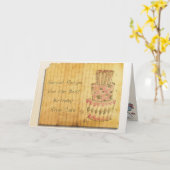 Carte Birthday Rum Cake (Fleur jaune)