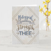 Carte Birthday Scripture Blessed is the Man (Fleur jaune)