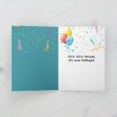 Carte Birthday Seagull with a Potato Chip (Intérieur)