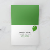 Carte Birthday Shopping Bags On a Clothesline (Intérieur)