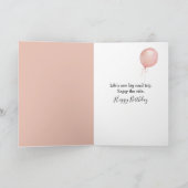 Carte Birthday Snow Lady Hitchhiking With Sign (Intérieur)