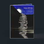 Carte Birthday, Son-in-law, Ship with Sails, Night<br><div class="desc">Idéal card for any in your life. See similar or Sam image available in many categories,  Son,  Papa,  brother,  etc. pour Father's Day and/or Birthdays.</div>