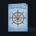 Carte Birthday, Son, Ship's Wheel, casque<br><div class="desc">Voir la même image et/ou similaire sur d'autres cartes de voeux,  tasses,  T-Shirts</div>