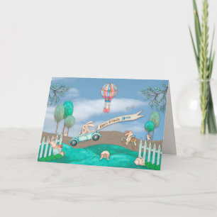 Carte Birthday, Sweetie, Kids, Busy et Little Rabbits