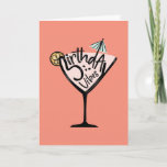 Carte Birthday Vibes Cocktail Card<br><div class="desc">Send good vibes on their birthday with this fun tropical drink card.</div>