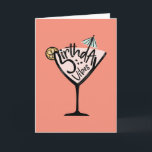 Carte Birthday Vibes Cocktail Card<br><div class="desc">Send good vibes on their birthday with this fun tropical drink card.</div>