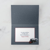 Carte Birthday Vintage Snow Train (Intérieur)