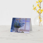 Carte Birthday Wishes (Fleur jaune)