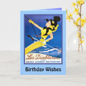Carte Birthday Wishes,Les diablerets, Switzerland (Fleur jaune)