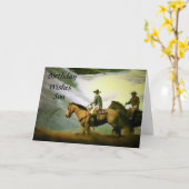 CARTE "BIRTHDAY WISHES SON" (Fleur jaune)