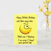 Carte Birthdays_ (Fleur jaune)