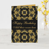 Carte Birthdays (Fleur jaune)