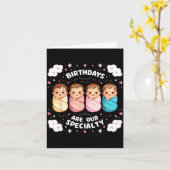 Carte Birthdays Are Our Specialty Funny Labor And Delive (Fleur jaune)