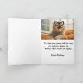 Carte Birthdays Fun Old Age Put on Glasses Card (Intérieur)