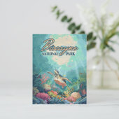 Carte Biscayne National Park Florida Turtle Coral Card (Debout devant)