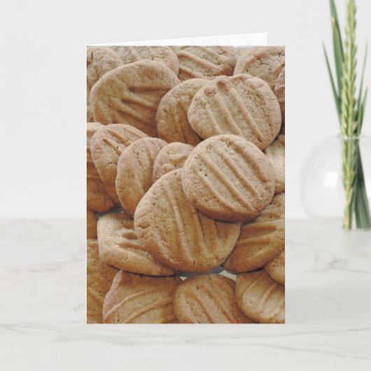 Carte biscuit au beurre d'arachide (Devant)