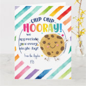 Carte  Biscuit merci cadeau vous êtes les meilleurs (Fleur jaune)