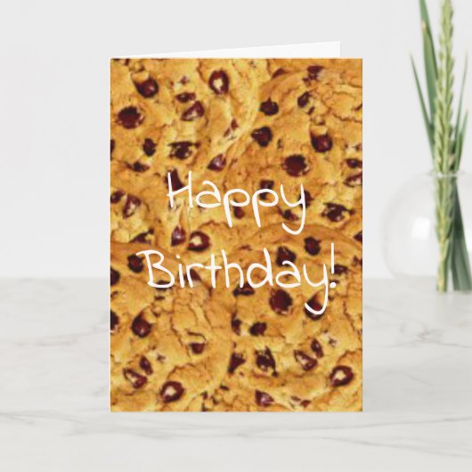 Carte biscuits à puce au chocolat (Devant)