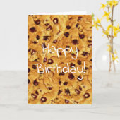 Carte biscuits à puce au chocolat (Fleur jaune)