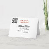 Carte Biscuits Bonfire Anniversaire ou toute occasion (Dos)