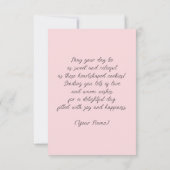 Carte Biscuits en forme de cœur aux vœux doux (Dos)