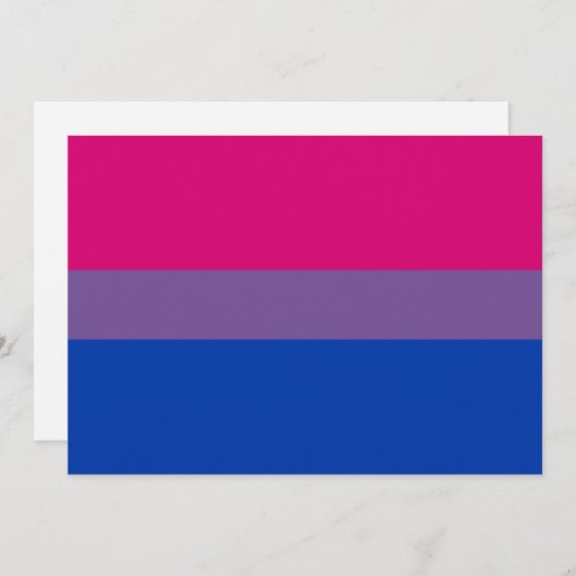 Carte Bisexual pride (Devant / Derrière)