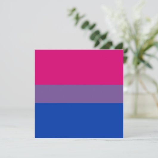 Carte Bisexual pride (Debout devant)