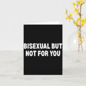 Carte Bisexuel mais pas pour vous (Fleur jaune)