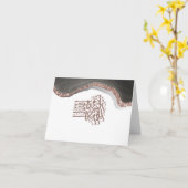 Carte Bismillah Calligraphie islamique, calligraphie ara (Fleur jaune)