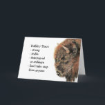 Carte Bison Buffalo Totem, Animal Guide Funny Birthday<br><div class="desc">Bison or BuffaloTotem,  Animal Guide Inspirational and spiritual but funny is a parfaite Birthday card for your favorite Buffalo person in your life who displays all these characteristics.</div>