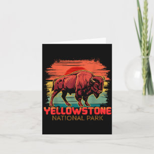 Carte Bison Buffle du Parc National de Yellowstone Couch