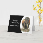 Carte Bison de Buffalo Bison, beau-frère de la Fête des (Fleur jaune)