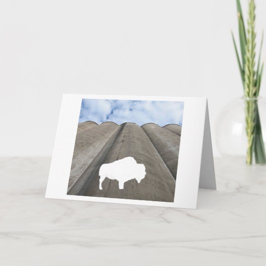 Carte Bison et silo (Devant)