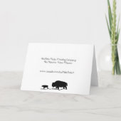 Carte Bison givré de Yellowstone (Dos)