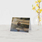 Carte Bison intérieur blanc La nature sauvage de Yellows (Fleur jaune)