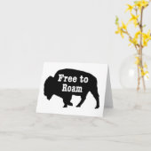 Carte Bison libre de Roam (Fleur jaune)