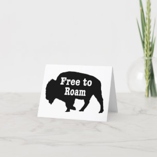 Carte Bison libre de Roam