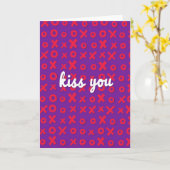 Carte Bisous Xo Câlins (Fleur jaune)