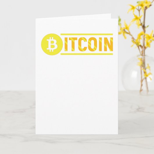 Carte Bitcoin (Fleur jaune)