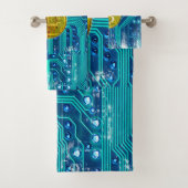 Carte Bitcoin Cryptomonnaie et circuit (En situation)