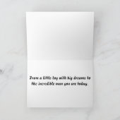 Carte bithday For him guy men  thoughtful special  (Intérieur)